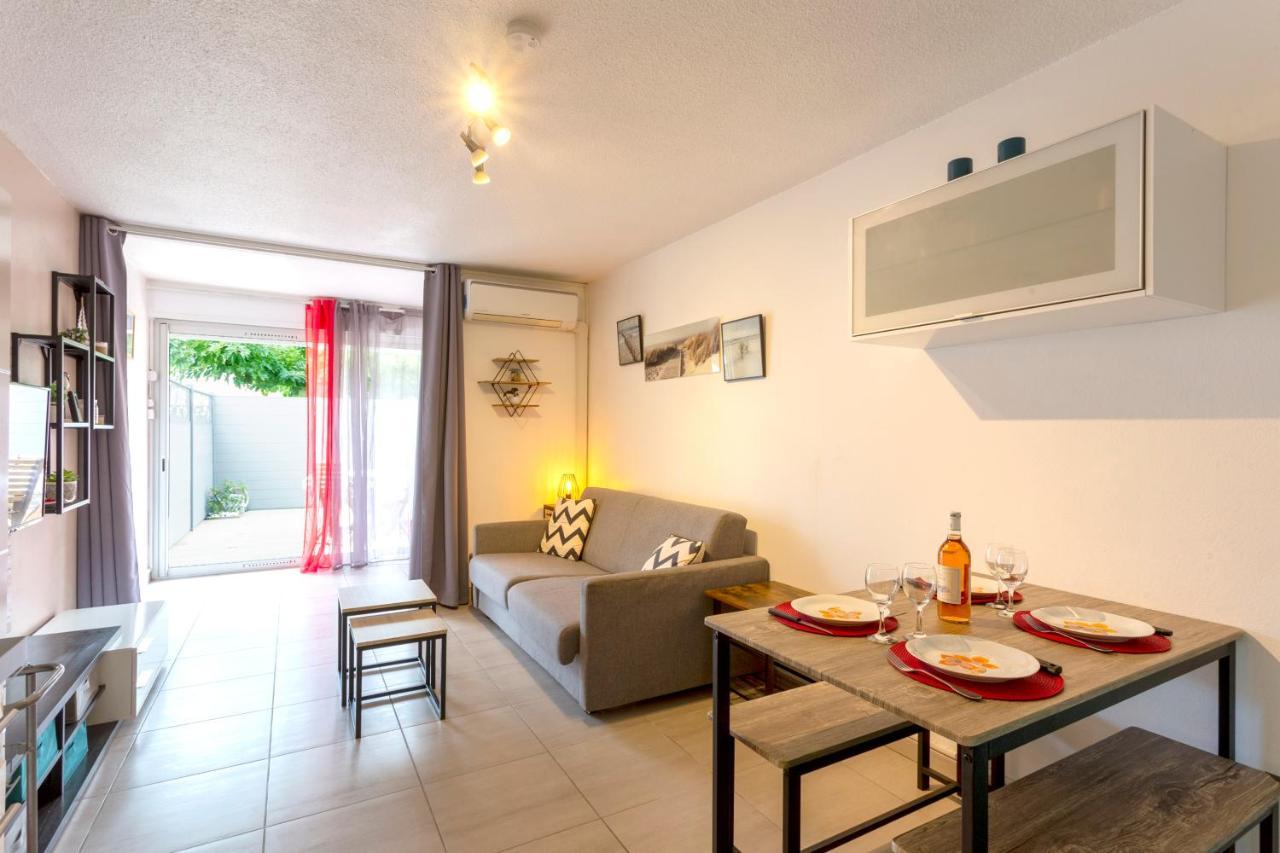 Beau studio avec grande terrasse La Grande Motte Extérieur photo